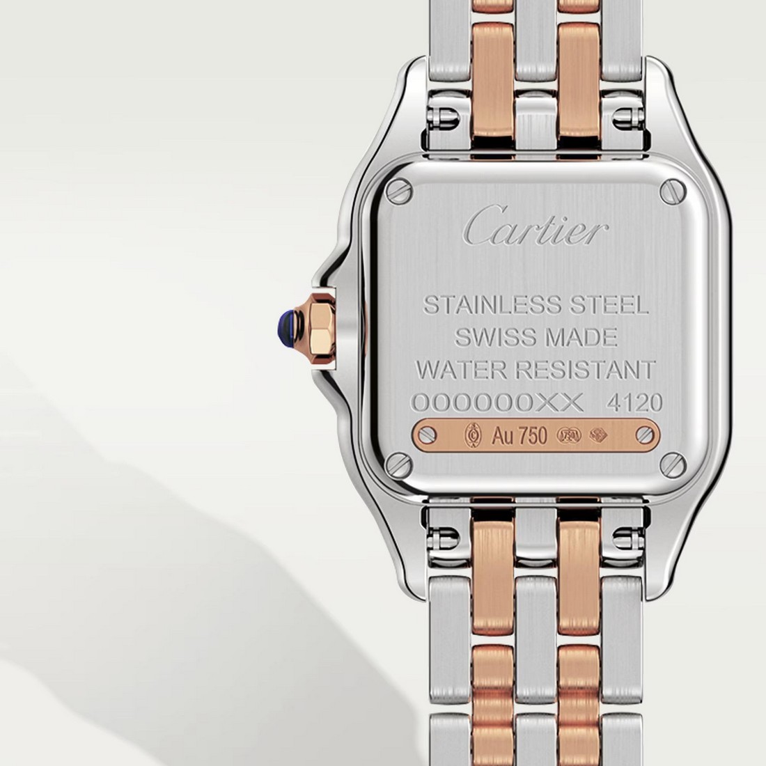 Đồng Hồ Cartier Panthère De Cartier Small Watch Nữ Xám Vàng Hồng